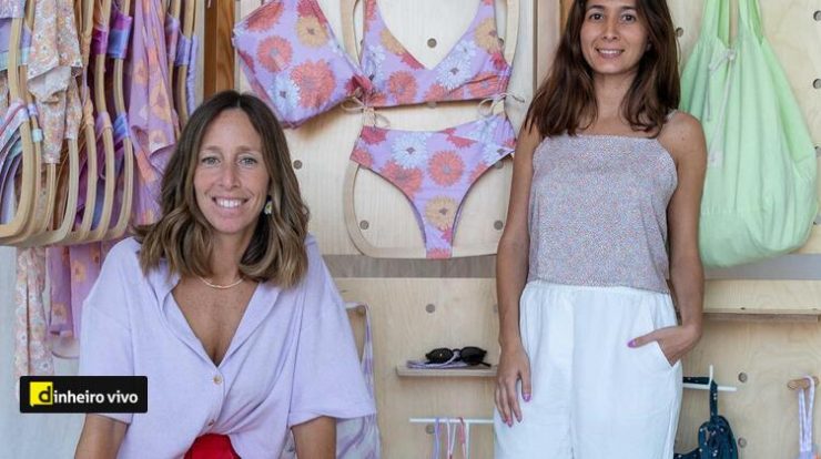 she was.  The swimwear brand wins confinement and already has its feet in the sand