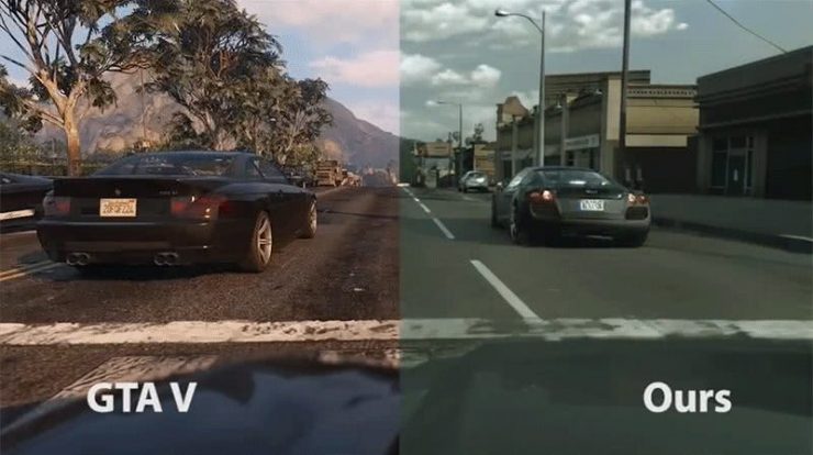 Artificial intelligence makes GTA V graphics very realistic