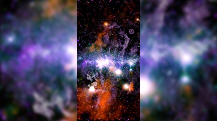Imagem inédita divulgada pela Nasa mostra ‘energia violenta’ da Via Láctea