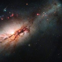 Captura de de supernova SN 2018zd feita pelo telescópio Hubble