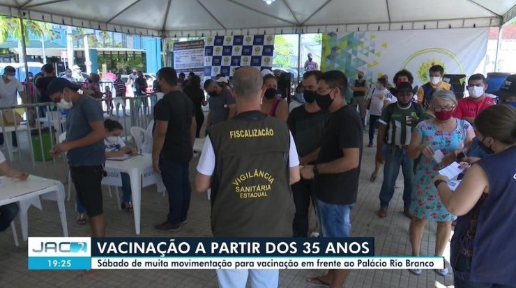 More than 4,000 people have been vaccinated against Covid-19 in a tent set up in Palácio Rio Branco |  acre