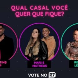 Brazil Power Couple Poll 5 |  Partially indicating which couple should be excluded from the program this Thursday (15) |  an exercise