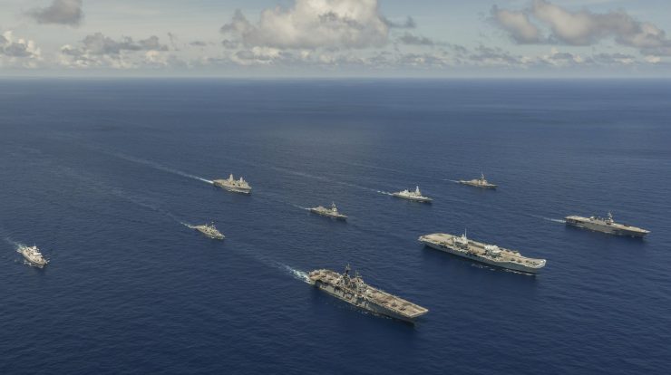 Large-scale global exercise (LSGE 21) - UK and US strike groups unite for naval power