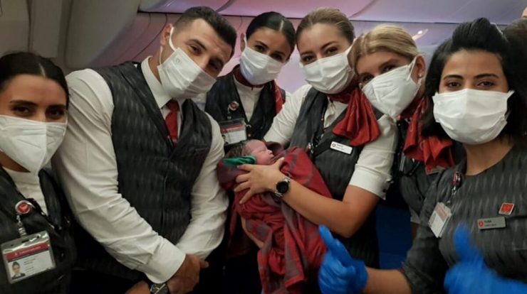 With no doctor on board, flight attendants help Afghan mother give birth on board