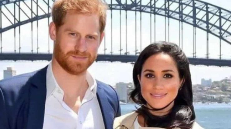 Meghan Markle shows Prince Harry with his newborn baby