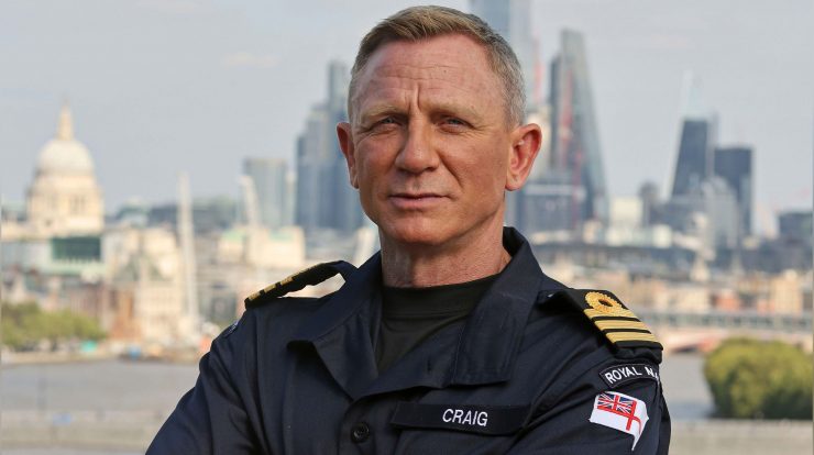 Daniel Craig, astro de James Bond, foi nomeado comandante honorário da Marinha Real do Reino Unido