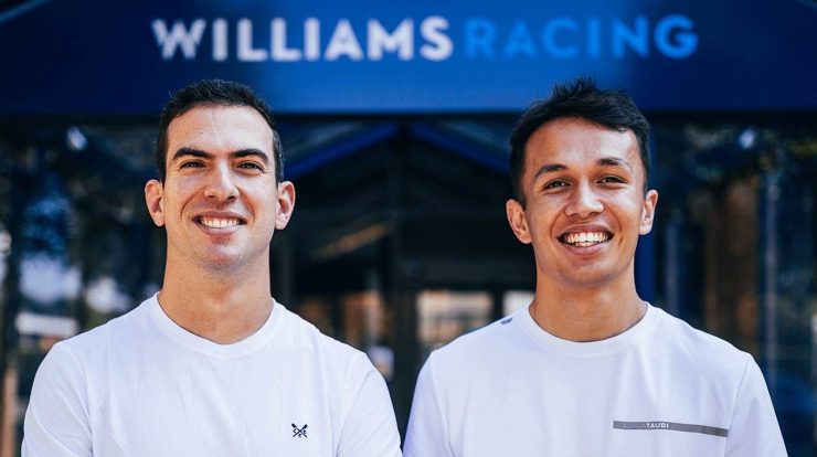 Alex Albon (D) será companheiro Nicholas Latifi na Williams em 2022