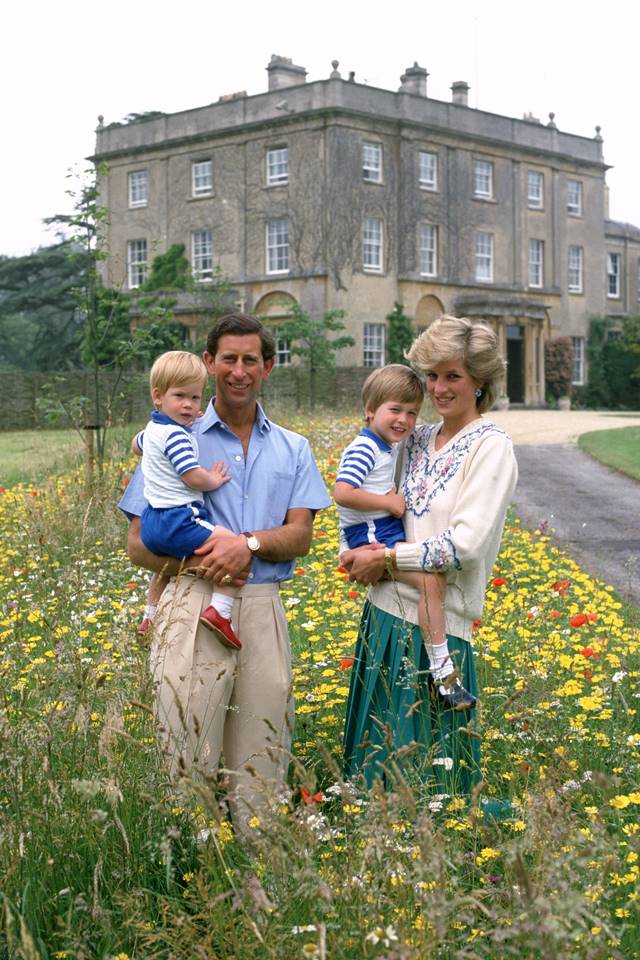 Prince Charles, Harry, William and Princess Diana