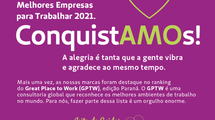 Unimed Curitiba and Unimed Laboratorio in the GPTW ranking of the best companies to work for in Paraná