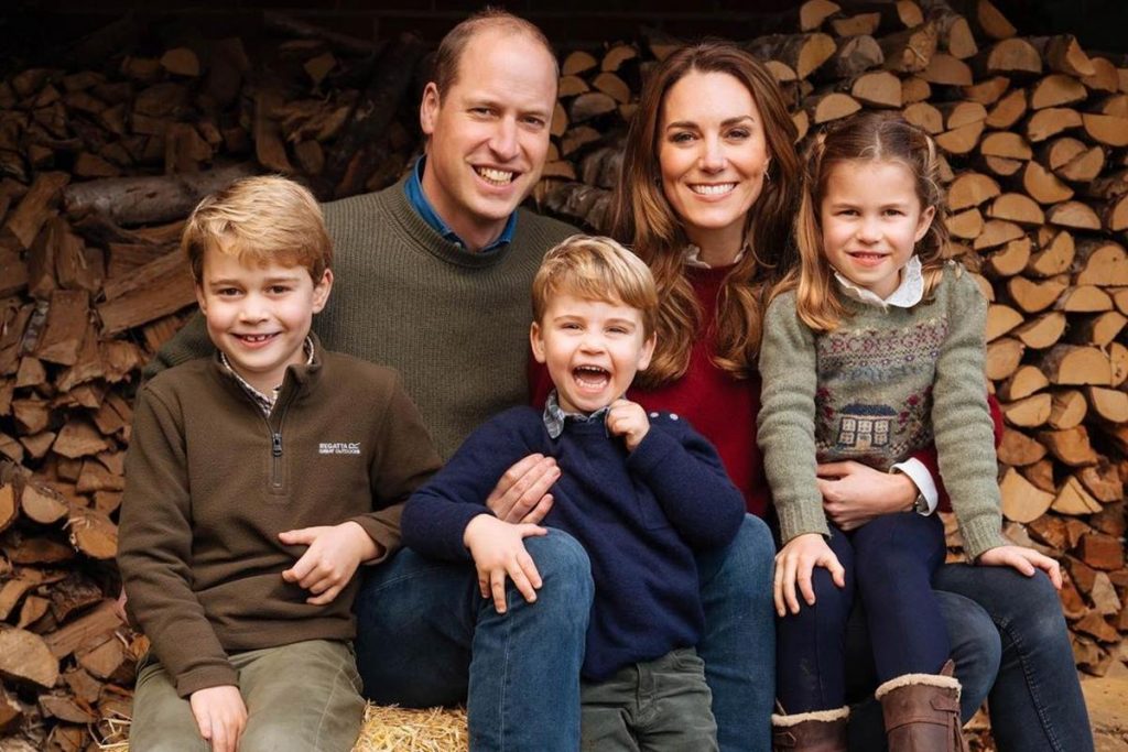Prince William and Kate Middleton with George, Louis and Charlotte