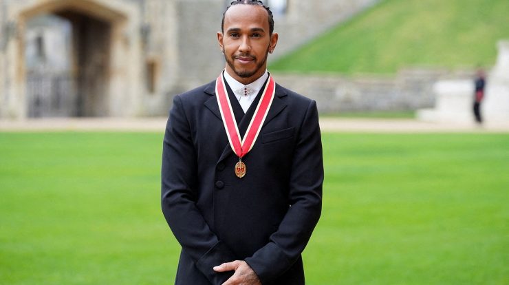 Hamilton earned the nickname 'Sir' after being knighted in the UK