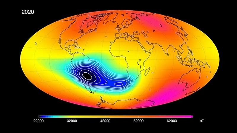 South Atlantic Magnetic Anomaly (AMAS)