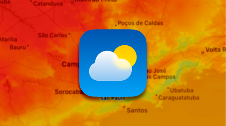 How to view temperature and air quality map on iPhone