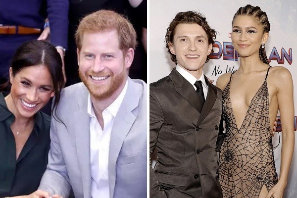 Meghan Markle and Prince Harry (left) invited Tom Holland and Zendaya (right) to a secret meeting (Image: Getty Images)