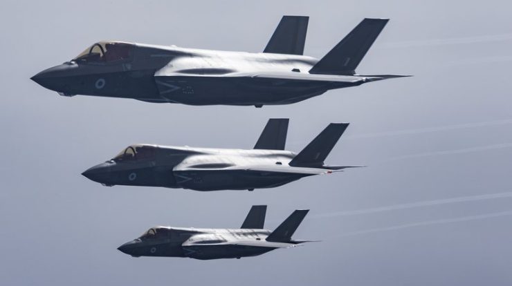 The UK also receives F-35B fighter jets and may have an additional 80 aircraft