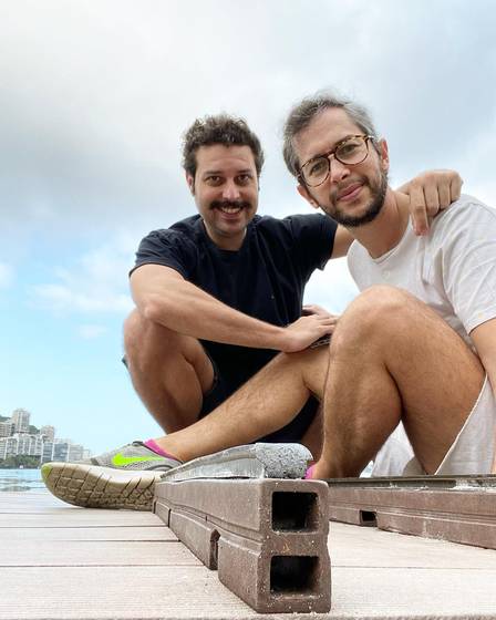 Actor Michel Blois, of Globo, and wife, comedian Pedroca Monteiro (Image: clone)