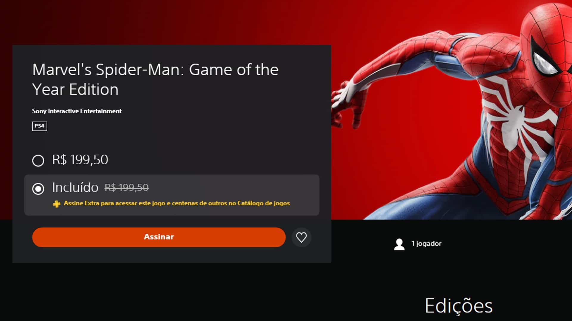PS Plus Extra Marvel's Spider-Man