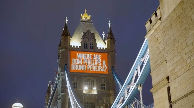 Video: "Where are Dom and Bruno?"  On display at Tower Bridge in London