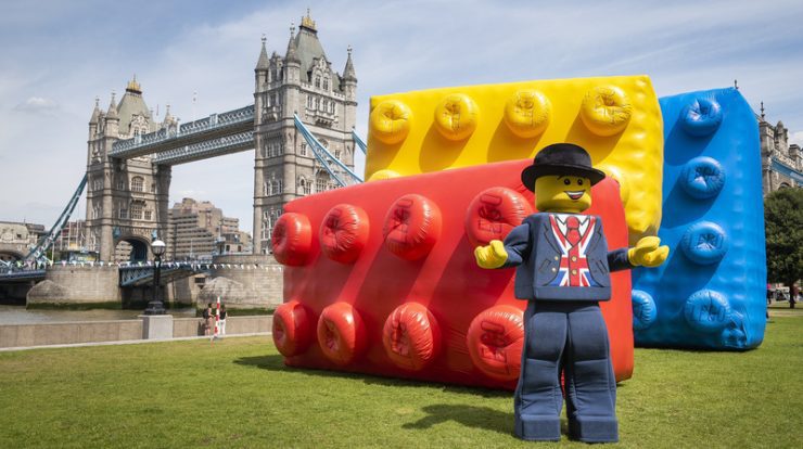 LEGO took giant bricks to London