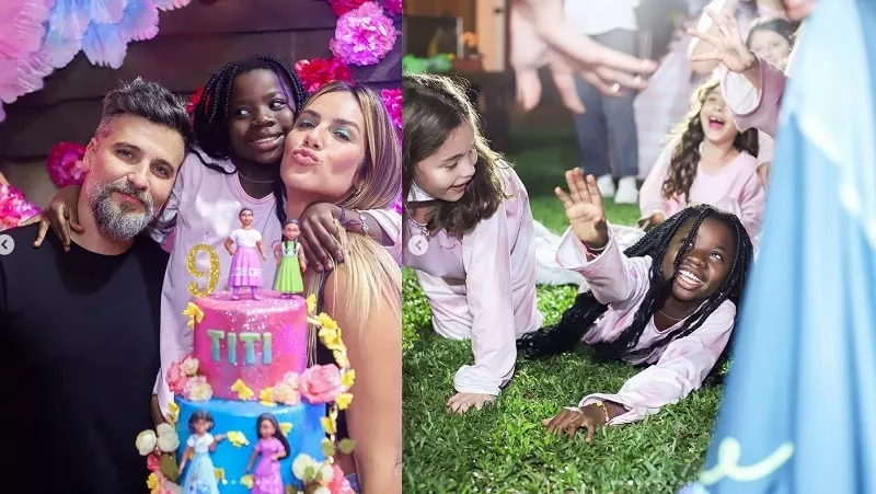 Bruno Gagliasso and Giovanna Ewbank celebrate their daughter Títi's ninth birthday with a luxurious party at the palace