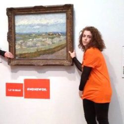 UK climate activists get their hands on Vincent van Gogh painting at Museum of London
