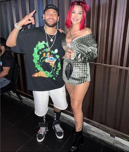 Neymar and singer Azi at another party at Mangartiba Palace