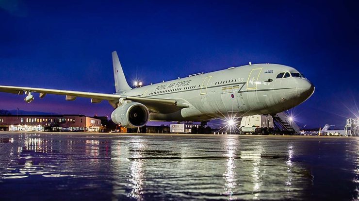 Unexpectedly, an Airbus A330 of the Royal Air Force landed in Rio de Janeiro