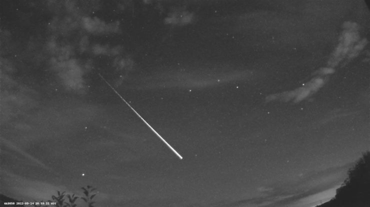Meteors can be seen crossing UK skies