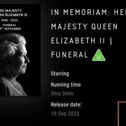 Queen Elizabeth's funeral will be screened for free in UK cinemas