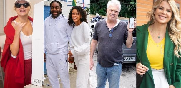 Celebrities go to the polls, vote and protest