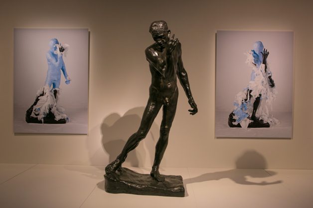 A sculpture by French artist Auguste Rodin is on display at the Musée des Beaux-Arts in Montreal 