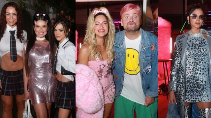 2000s Fashion: Celebrities wear themed looks at Giovanna Eubank's party.  See the fashion!