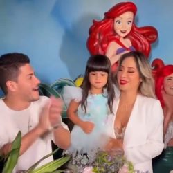Arthur Aguiar and Myra Cardi meet again to celebrate their daughter's birthday |  TV and celebrities