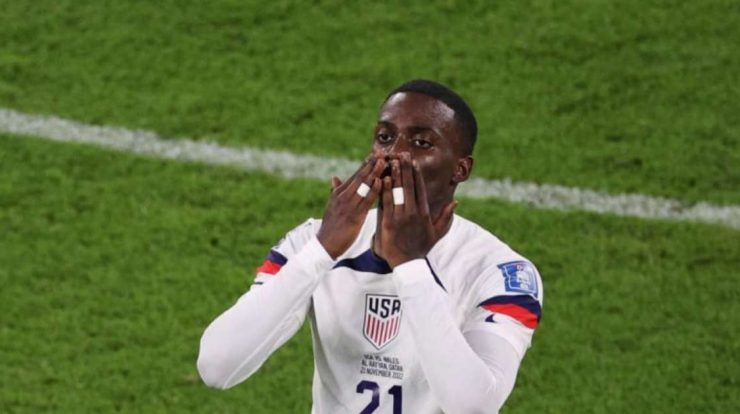 Find out who Timothy Weah scored the USA goal against Wales