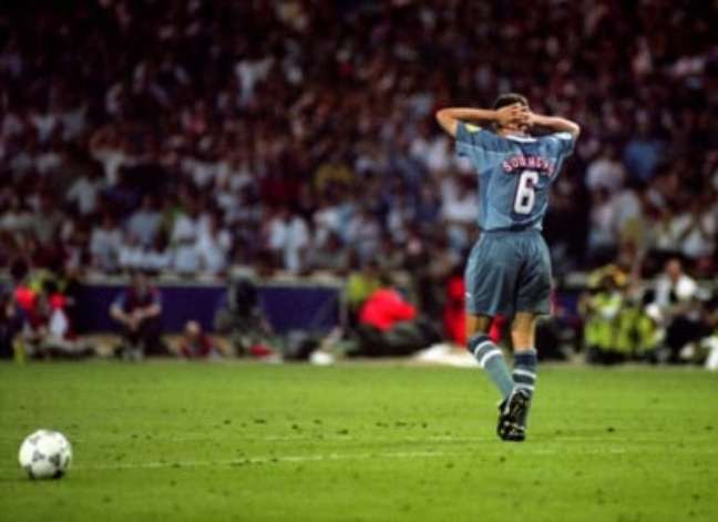 Current England manager Gareth Southgate missed a crucial penalty for England in 1996 (Picture: PA)
