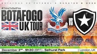 Botafogo announces a friendly match with Crystal Palace after Brazil