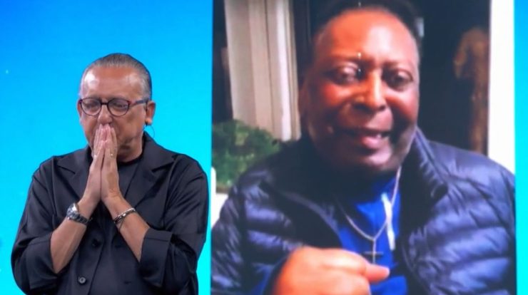 With his ill health, Pele appears rarely on TV and sends a message to Galvão