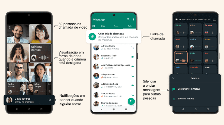 WhatsApp announces new features for group audio and video calls
