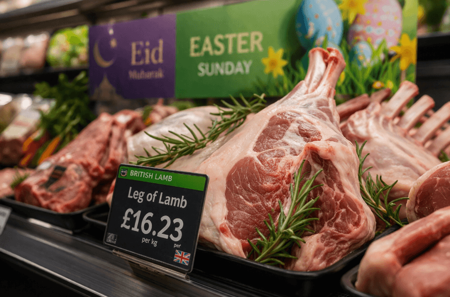 Easter and Eid push UK lamb prices to record highs Easter and Eid push UK lamb prices to record highs